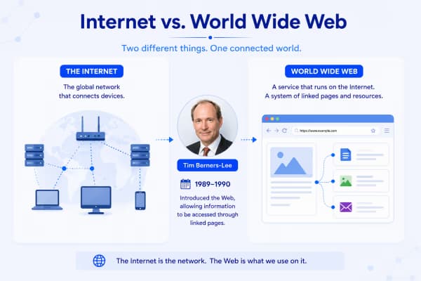 Internet vs. World Wide Web
