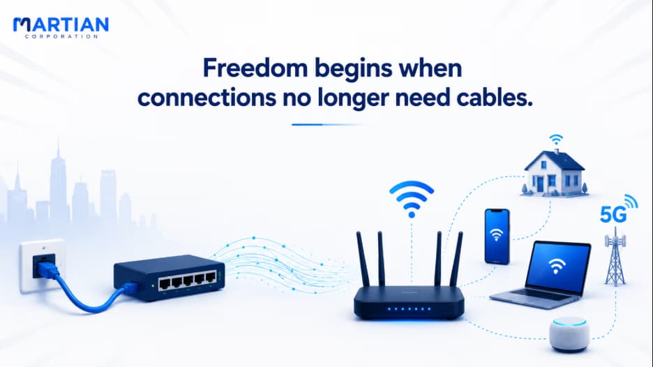 Freedom begins when connections no longer need cables.