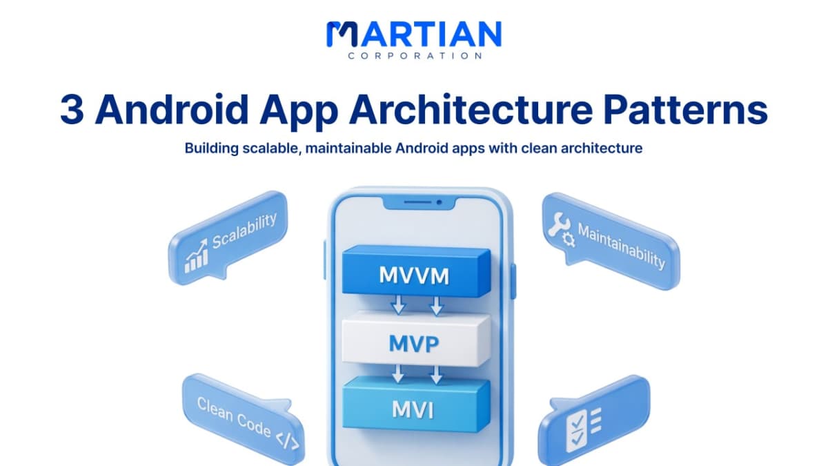 3 Android App Architecture Patterns That Ensure Clean, Scalable Code